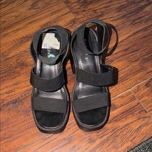 Madden Girl Black Strappy Sandals